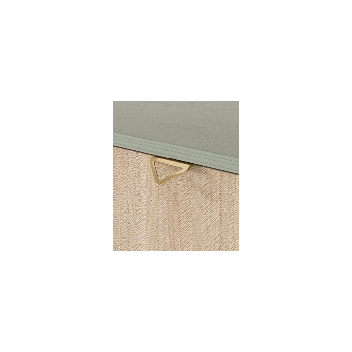 Ensemble meuble TV FOREST couleur Chevrons Scandi / Eucalyptus
